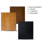 cores disponíveis para a madeira Kit Com 2 Cadeiras Ester Para Sala de Jantar